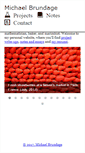 Mobile Screenshot of michaelbrundage.com