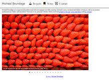 Tablet Screenshot of michaelbrundage.com